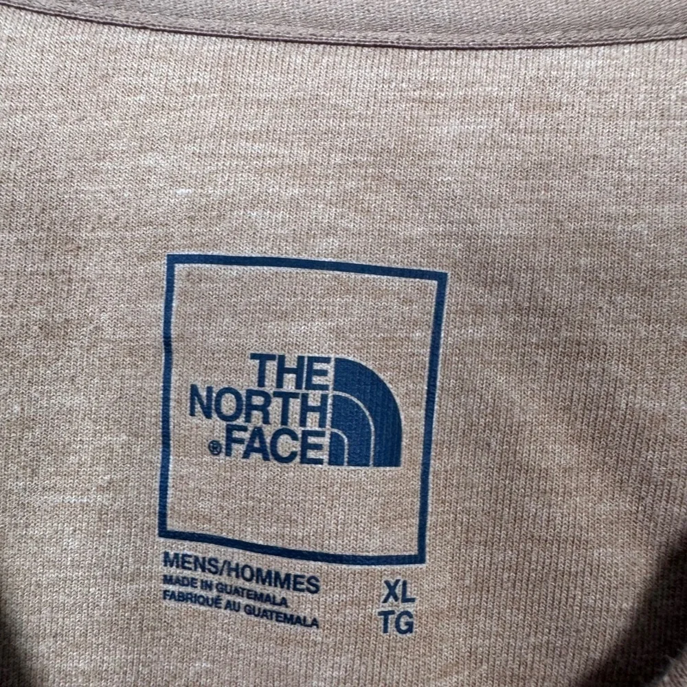 The North Face Brown Pullover Men XL Logo Granola Gorpcore Fall Basic Utility